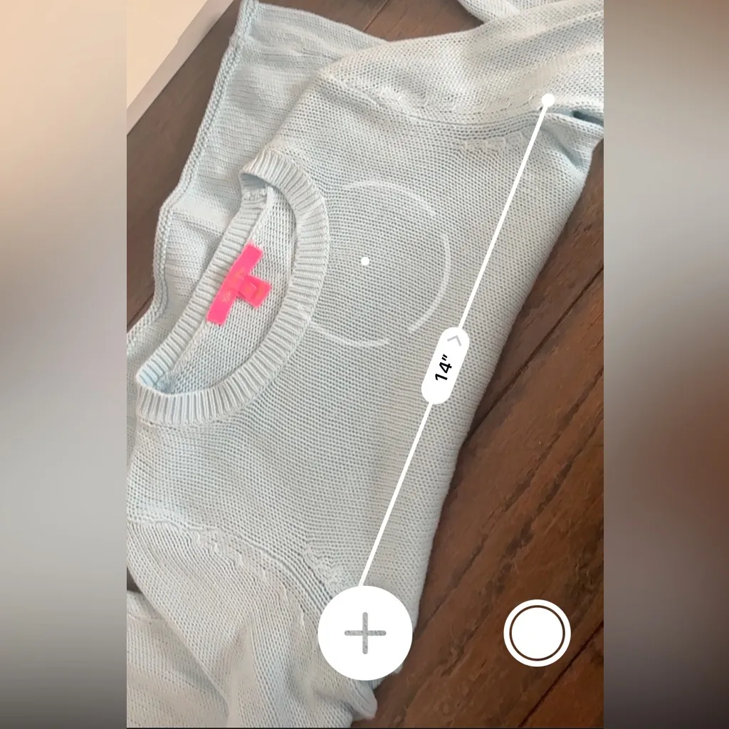 Lilly Pulitzer light blue cable knit sweater size xs cozy preppy casual - Image 4