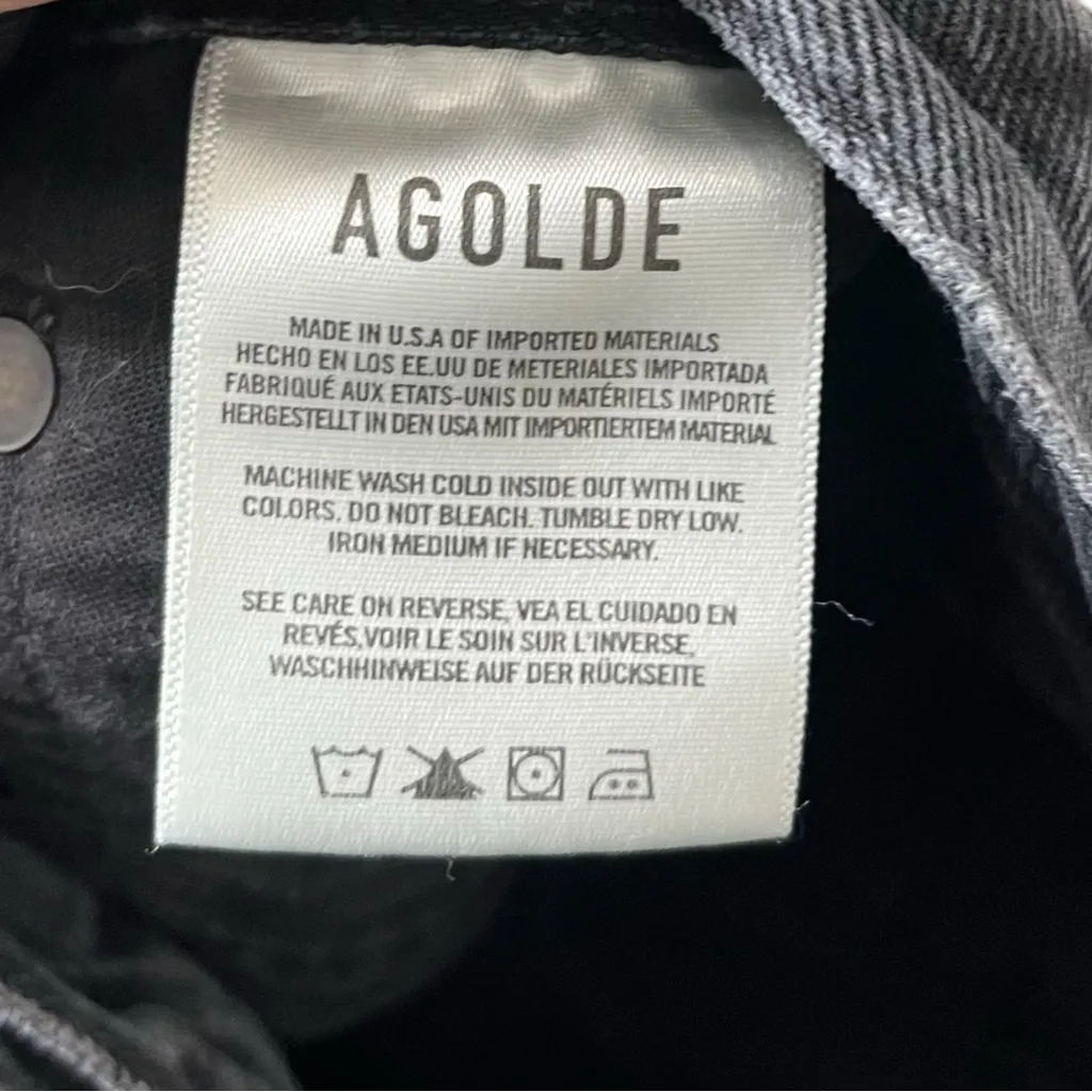 AGOLDE Lana Mid Rise Vintage Straight Jeans Women’s Size 30 Distressed - Image 11