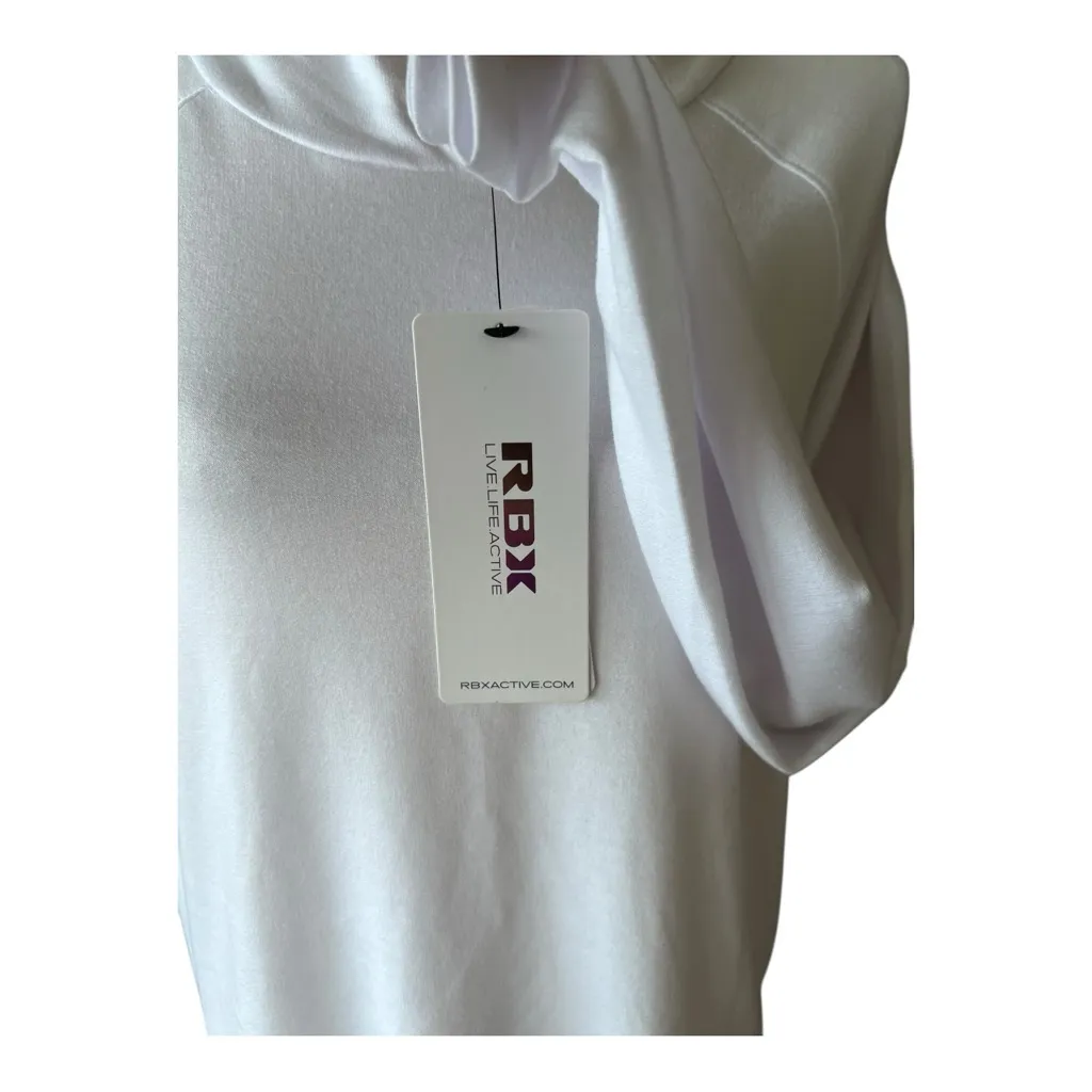 RBX Women's White Hoodie Sweatshirt Size L Size L - Image 4