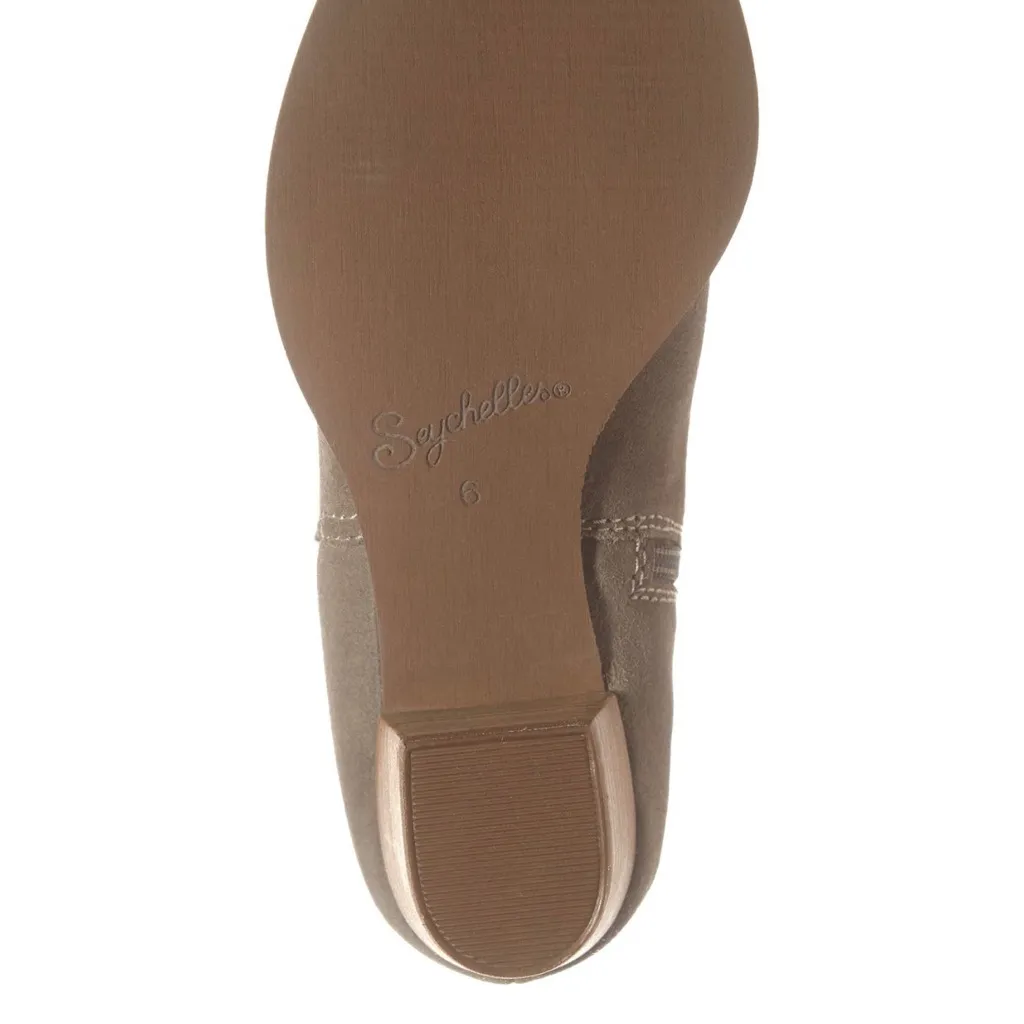 Seychelles Represent Suede Bootie Taupe Size 8.5 Pointed Toe Zip NIB - Image 4