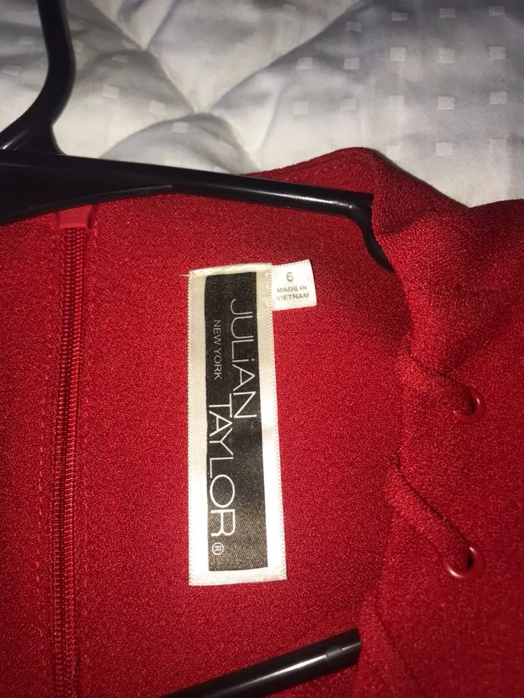 Julian Taylor Red Dress - Image 5