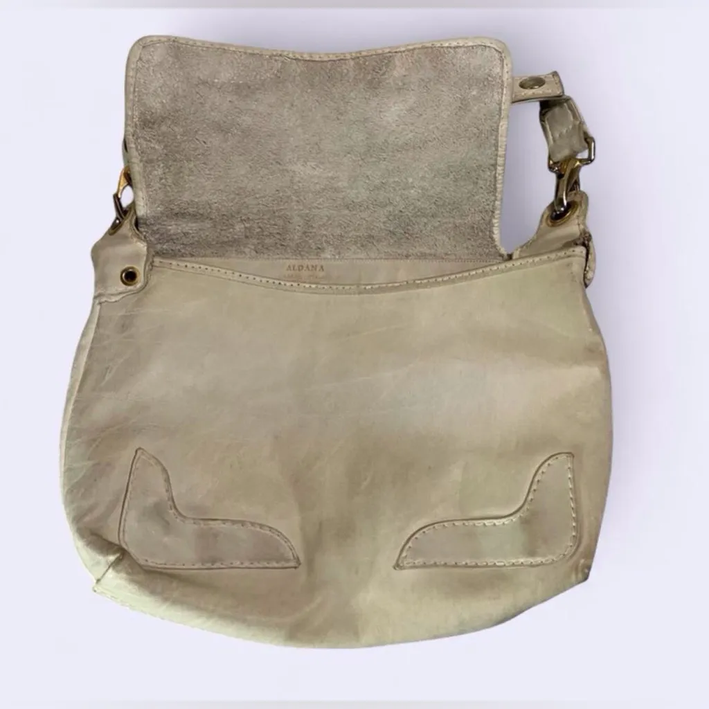 VINTAGE 70'S ALDANA LEATHER ITALIAN PURSE - Image 2