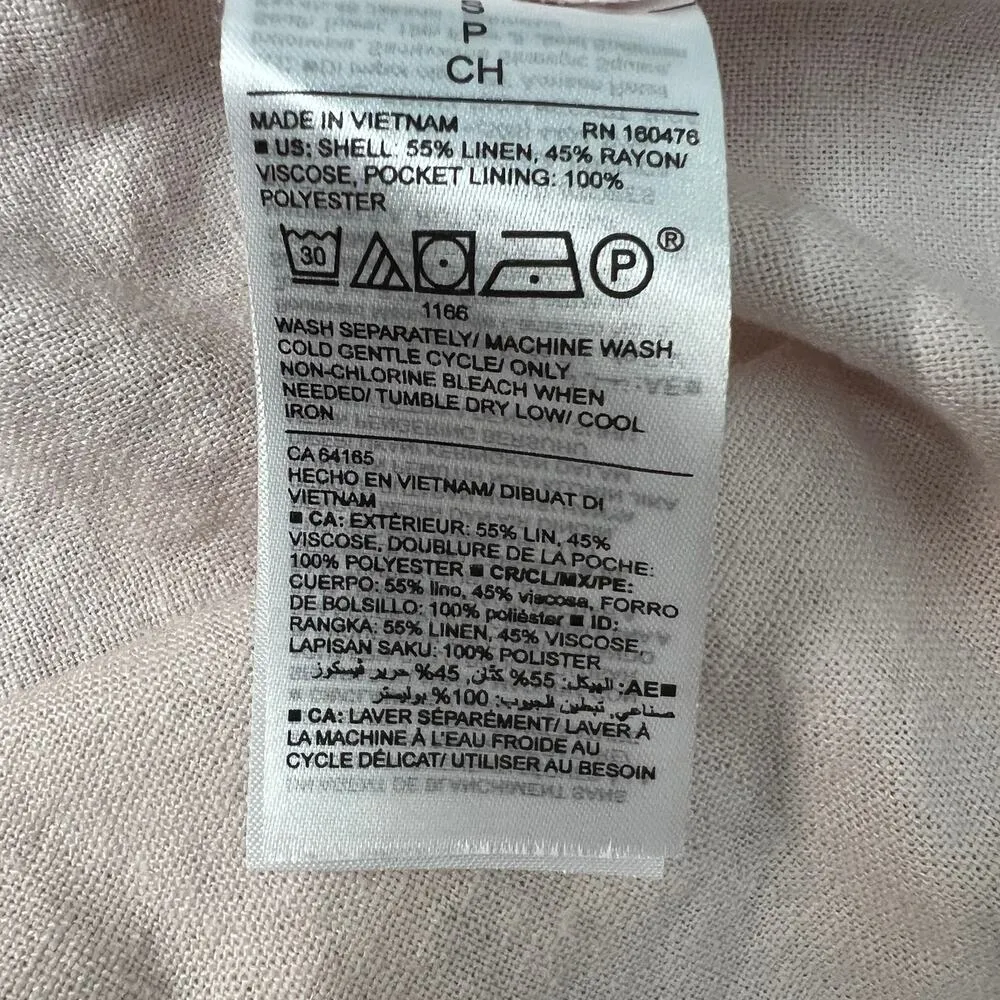 Old Navy Women's Academia Classic Simple Polished Coastal Pink Blazer Size Small - Image 9