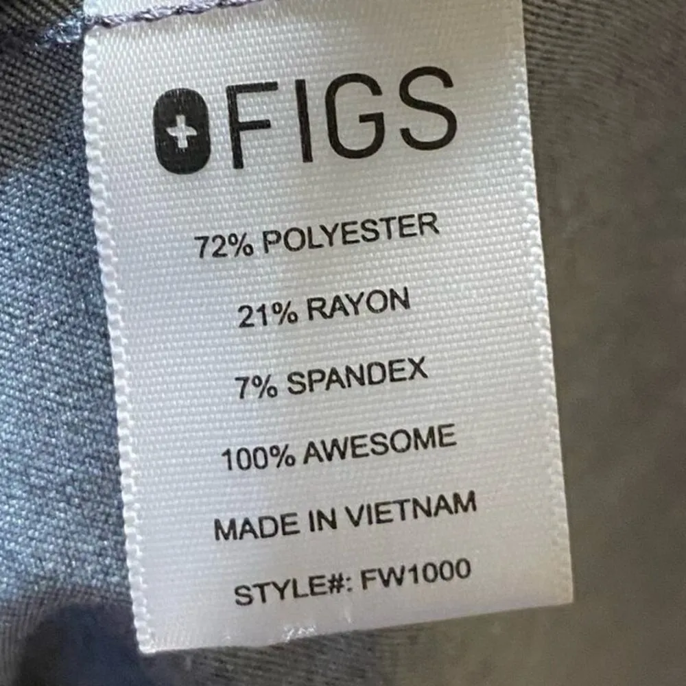 Technical Collection FW1000 Scrub Top Short Sleeve v-neck Grey Size Medium - Image 9