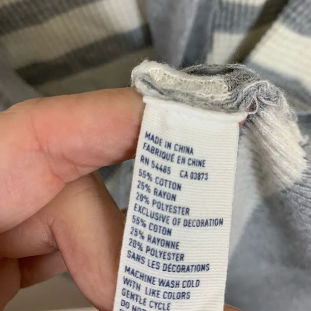 American Eagle Striped Waffle Button-Down Cardigan - Image 3