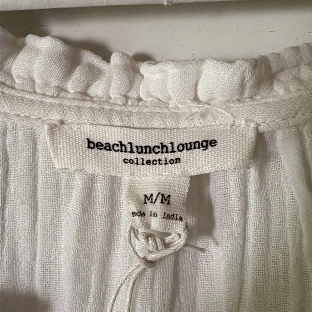 NWT CAMILA 100% COTTON GAUZE TIERED DRESS IN WHITE Coastal Grandma Beach - Image 9