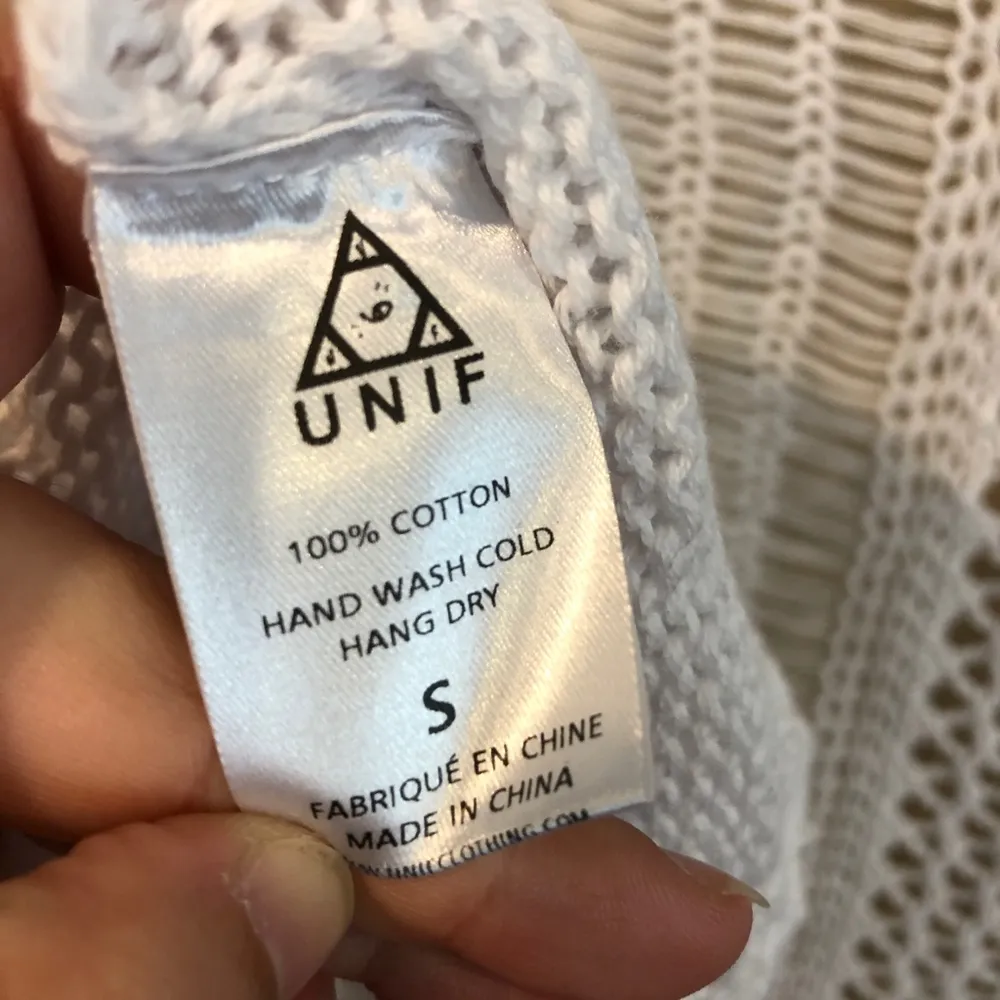 NWT UNIF Wren White Crochet Tank Dress Sz Small - Image 7