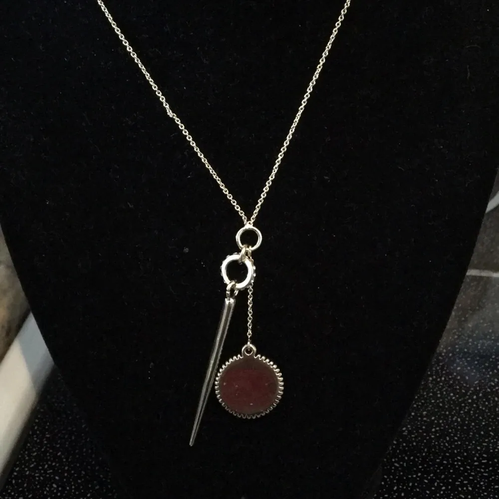 New Rachel Roy Long Pendant LOVE Gold Pave Crystal - Image 2