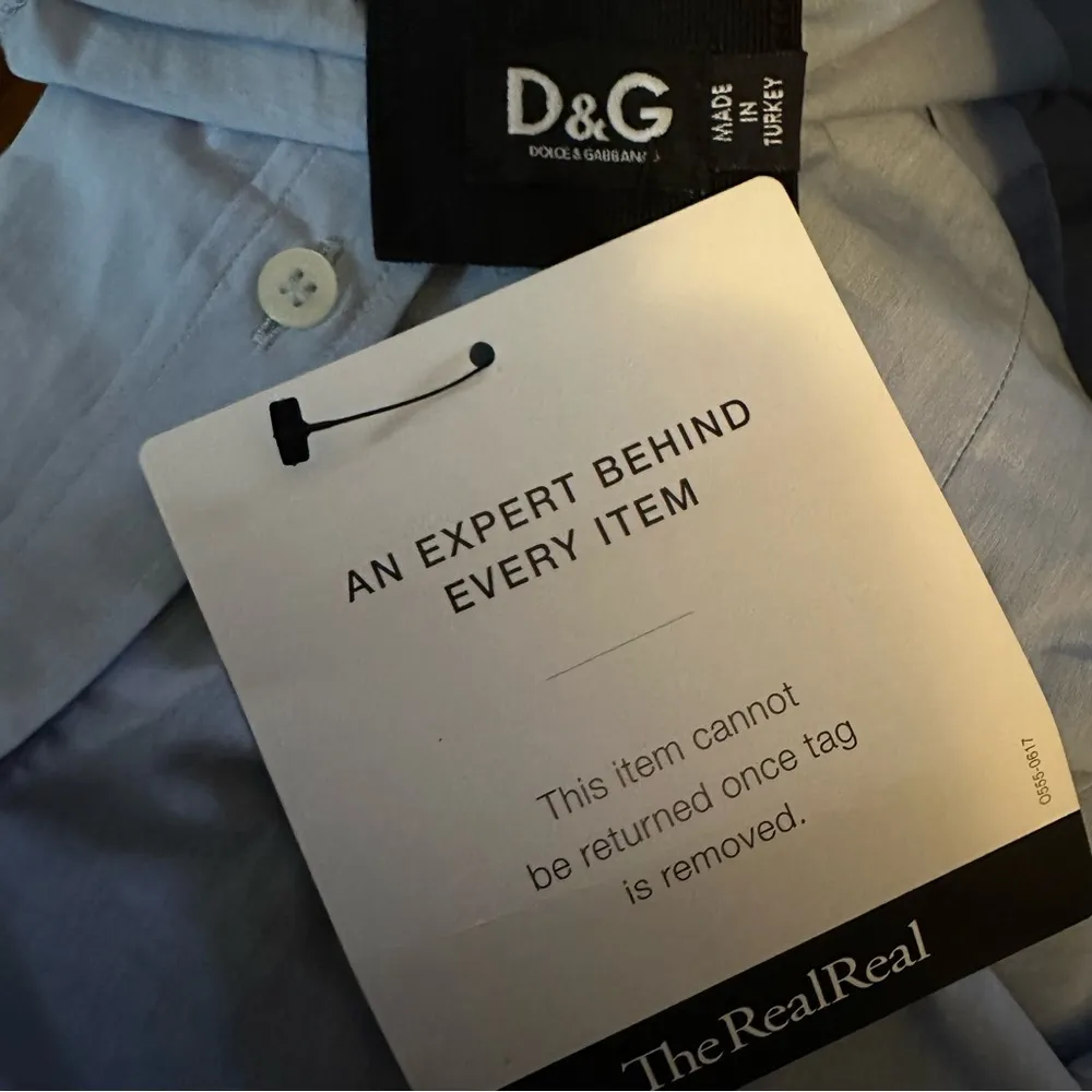 Dolce & Gabbana light blue collared buttoned tailored shirt - Image 6