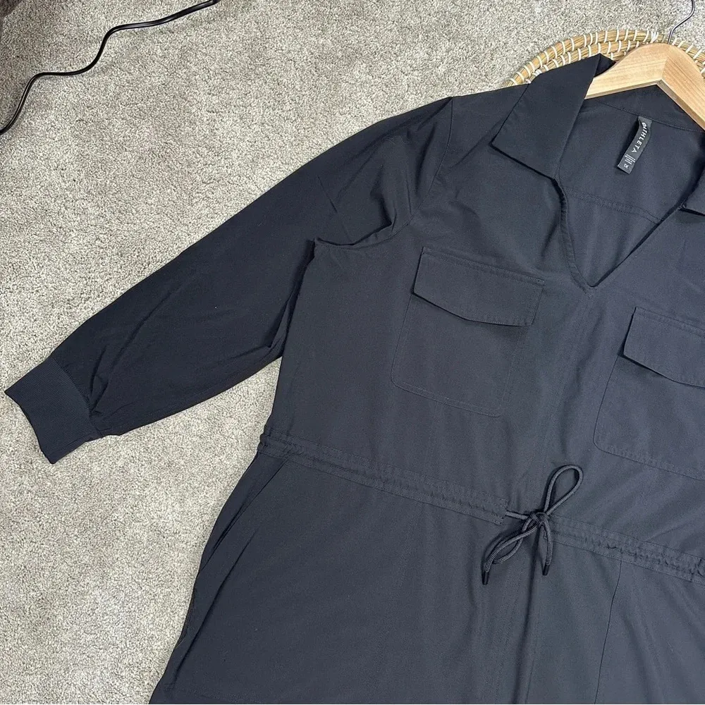 Athleta Zuma Shirtdress Longsleeve UPF 50+ Travel Black Size 1X - Image 5