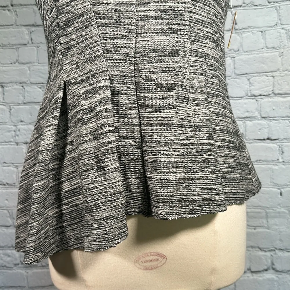 Rachel Roy Women's Pleated Textured Asymmetrical Tank Top size Medium Black NEW - Image 13