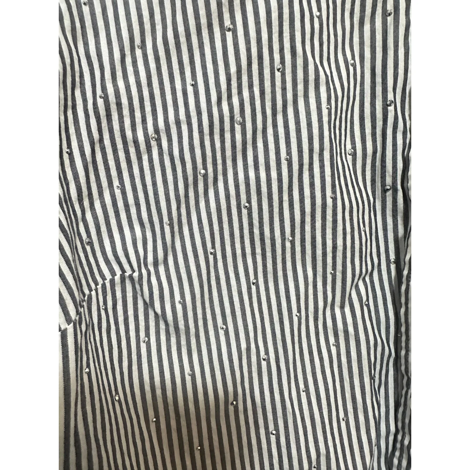 Talbots Women's Large L Long Sleeve Button‎ Down Striped Cotton Shirt Top - Image 5