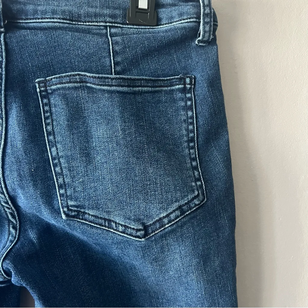 Free People We The Free Jet Low Rise Skinny Blue Jeans Size 28 - Image 5