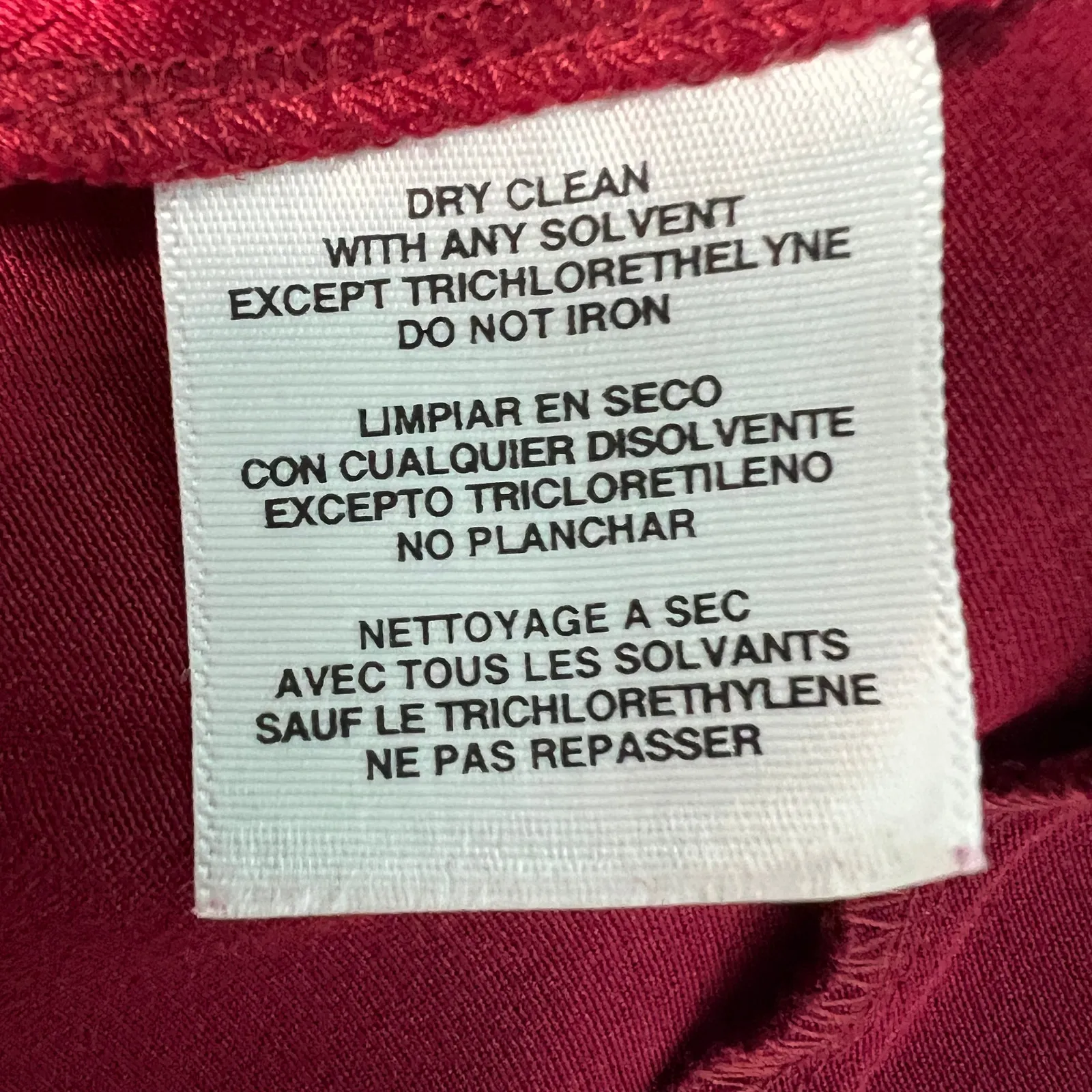 Jones New York 100% Silk Red Top Womens 6 Y2K Holiday Christmas Fairy Grunge - Image 9