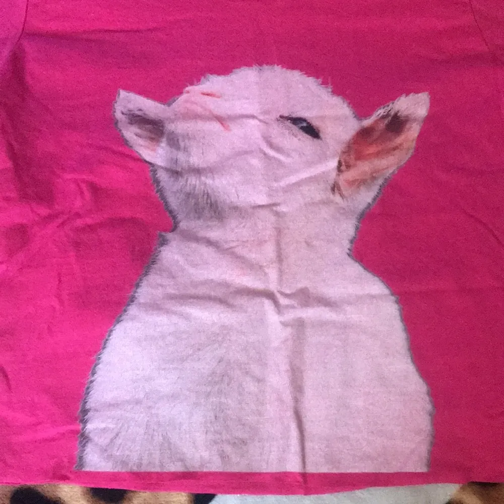 Pink goat cropped t shirt cute Y2K - Image 2