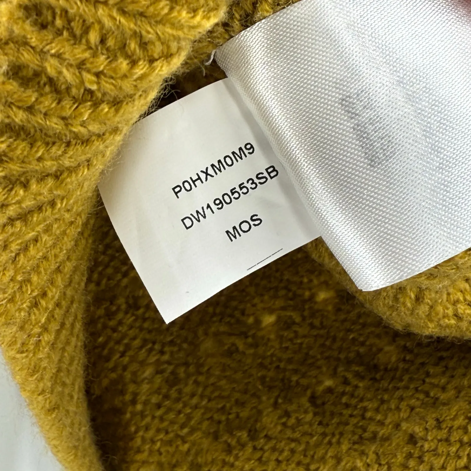 DKNY Sweater Size Extra Small Cold Shoulder Buckle Belt Chartreuse Knit Fall - Image 14