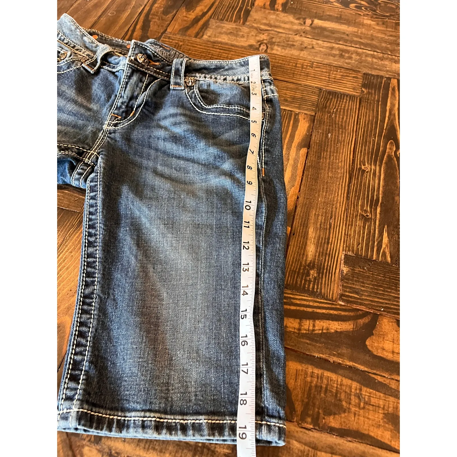 Miss Me Jean Bermuda Shorts Women 28 Embellished Cowgirl Western Aztec Summer - Image 9