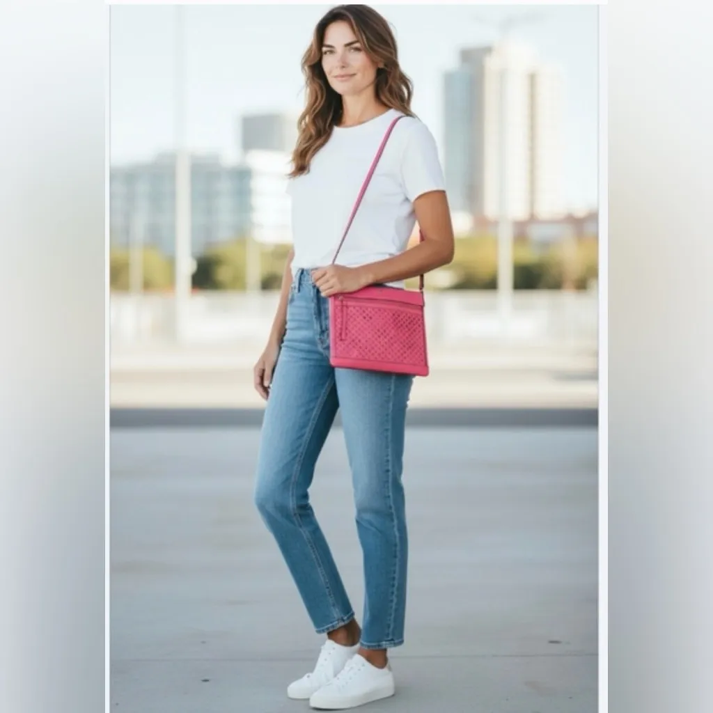 Kate Spade Perri Lane Bubbles Reidy Crossbody- Peony - Image 2