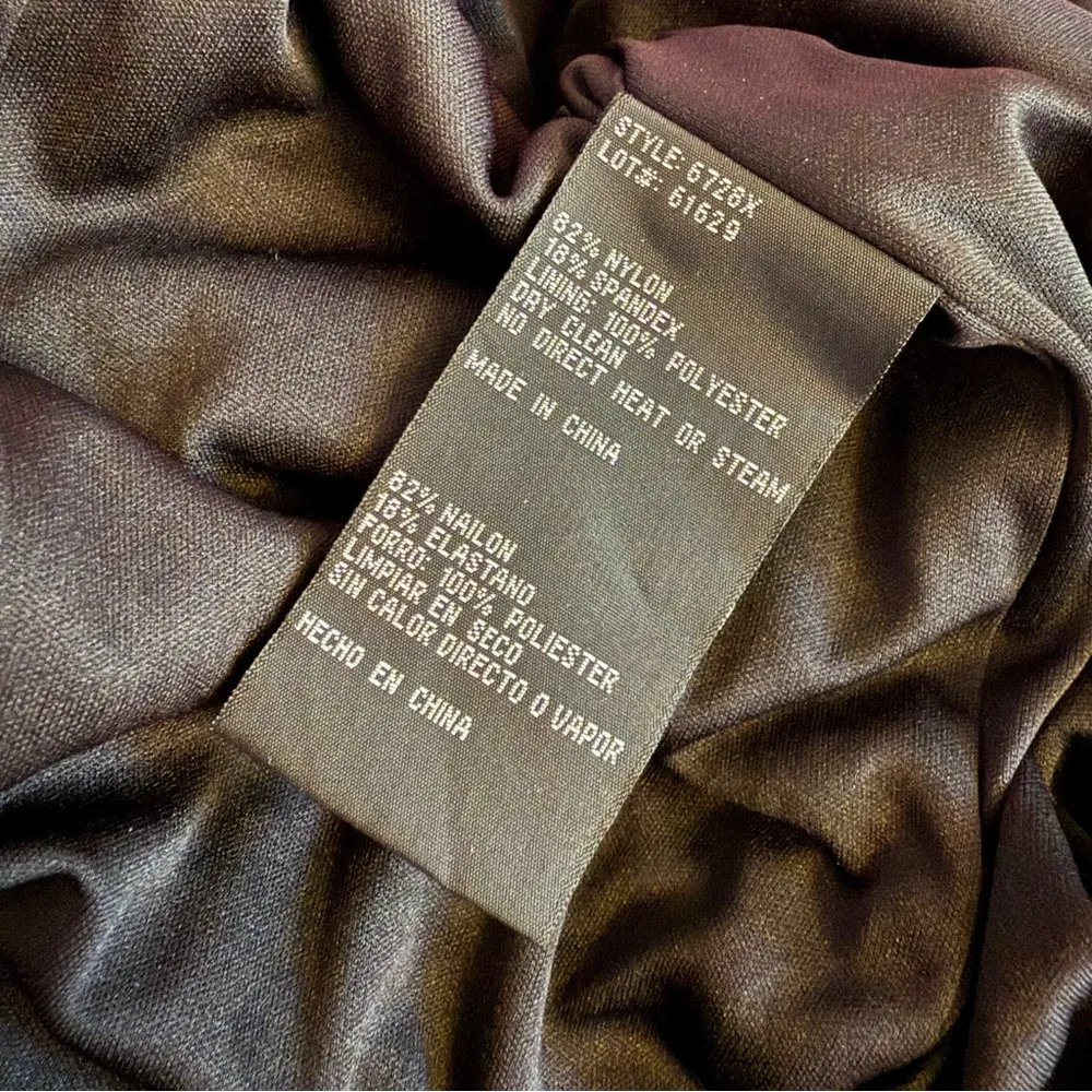 AQUA FORMAL Pleated Strapless Drop Waist Long Dress Black Women’s Sz 12 - Image 8