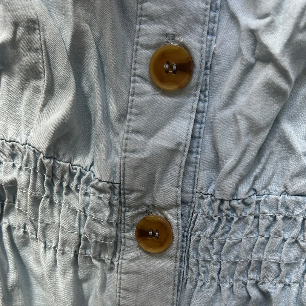 Love Tree Light Blue Button-Down Dress - Image 3