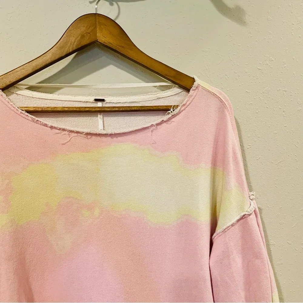 Free People Feels Right Tie Dye Sweatshirt in Tulip - Image 6