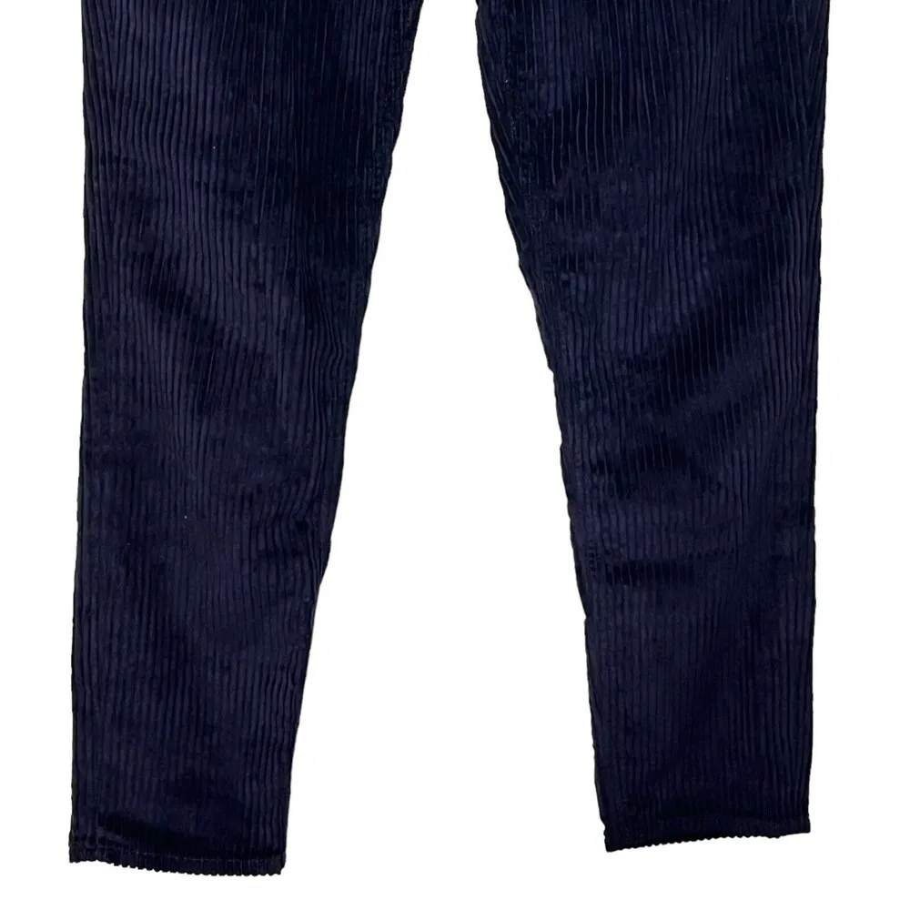 M.I.H JEANS Mimi Cord Cotton Blend Corduroy Slim Cropped Jeans Womens Size 26 Blue - Image 3