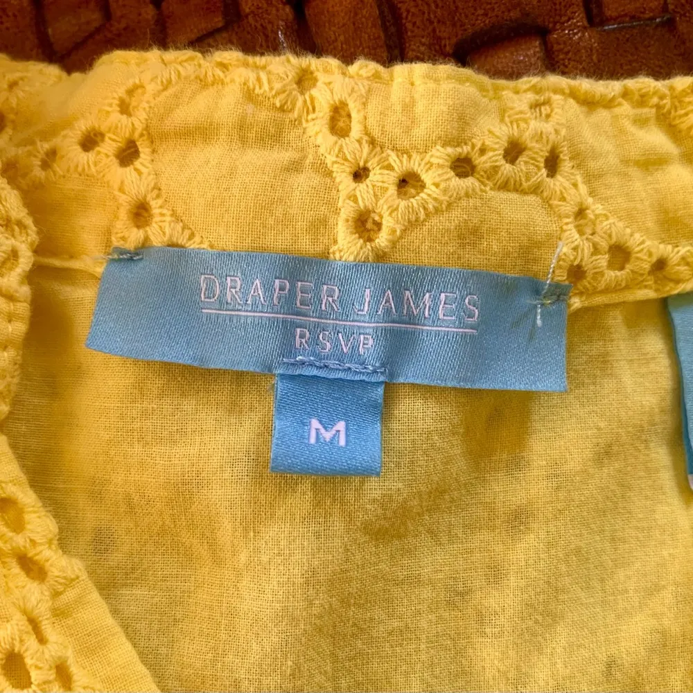 Draper James Yellow Eyelet Shirt - Image 5