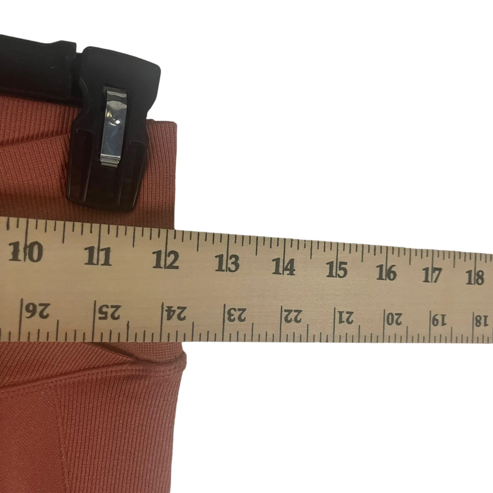 Victoria's Secret Size Medium‎ Salmon Pink Cross Waist Cheetah Print Leggings - Image 4