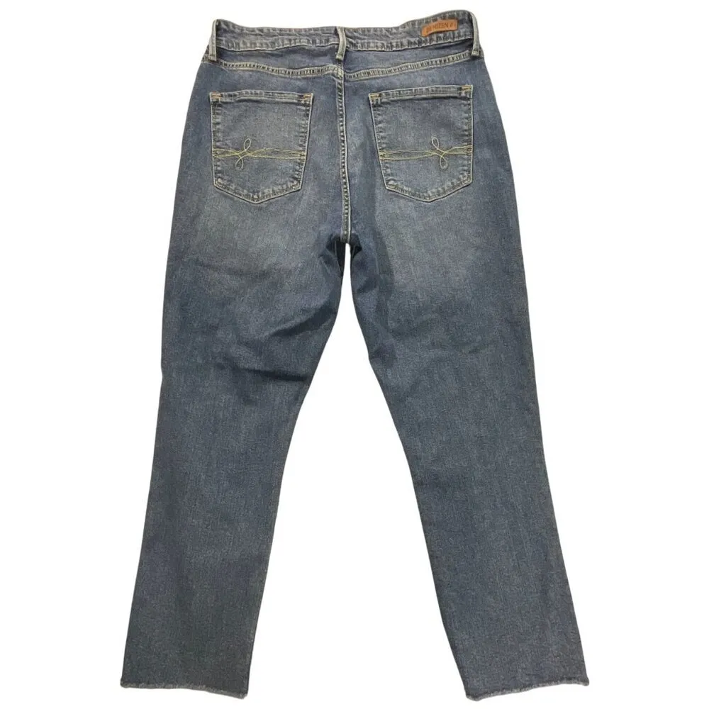 Denizen from Levi's Jeans Womens 12 High Rise Ankle Slim Distressed Blue Stretch - Image 3