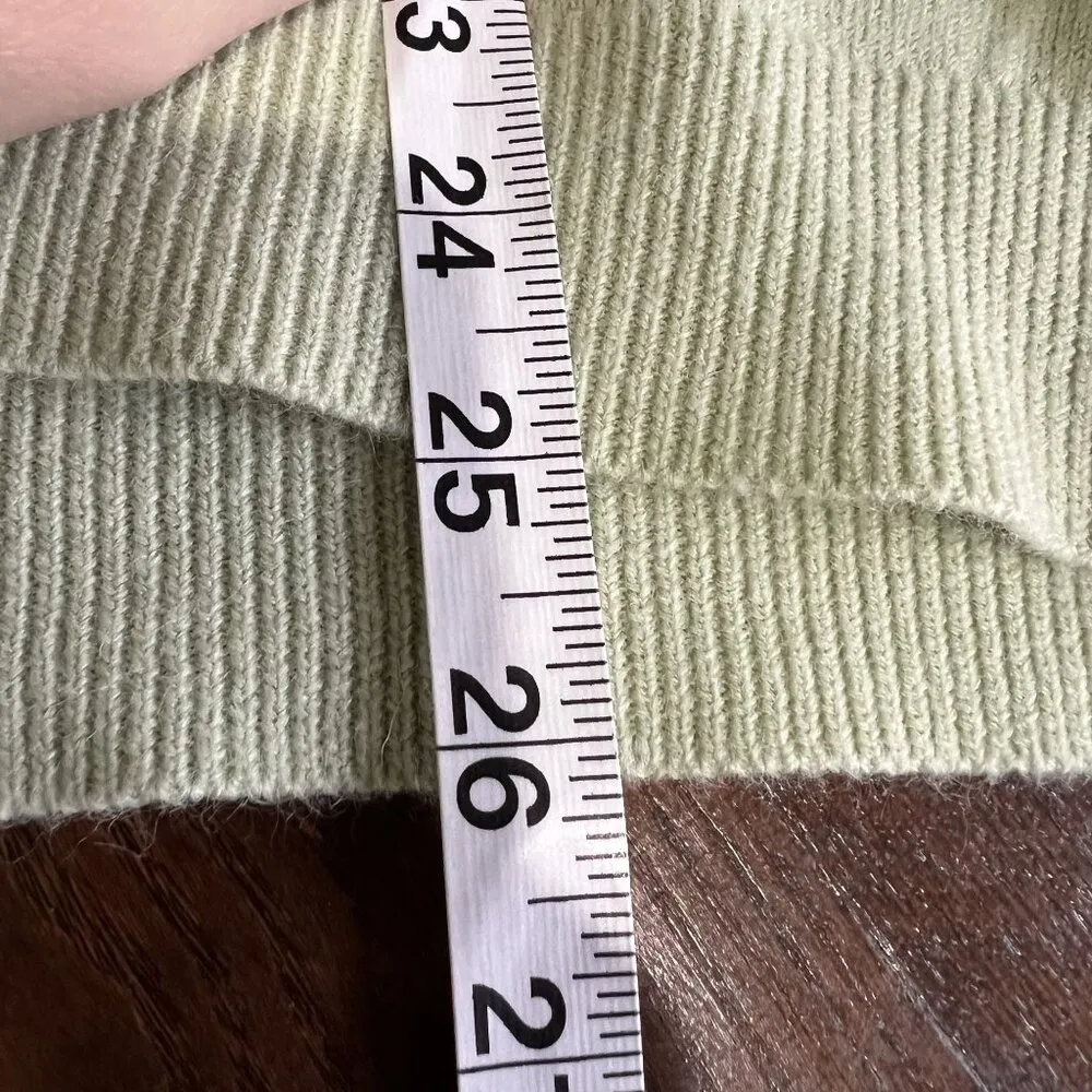 Drapers & Damons Womens Light Green Pullover Sweater Size 2X Back Zipper Closure - Image 4