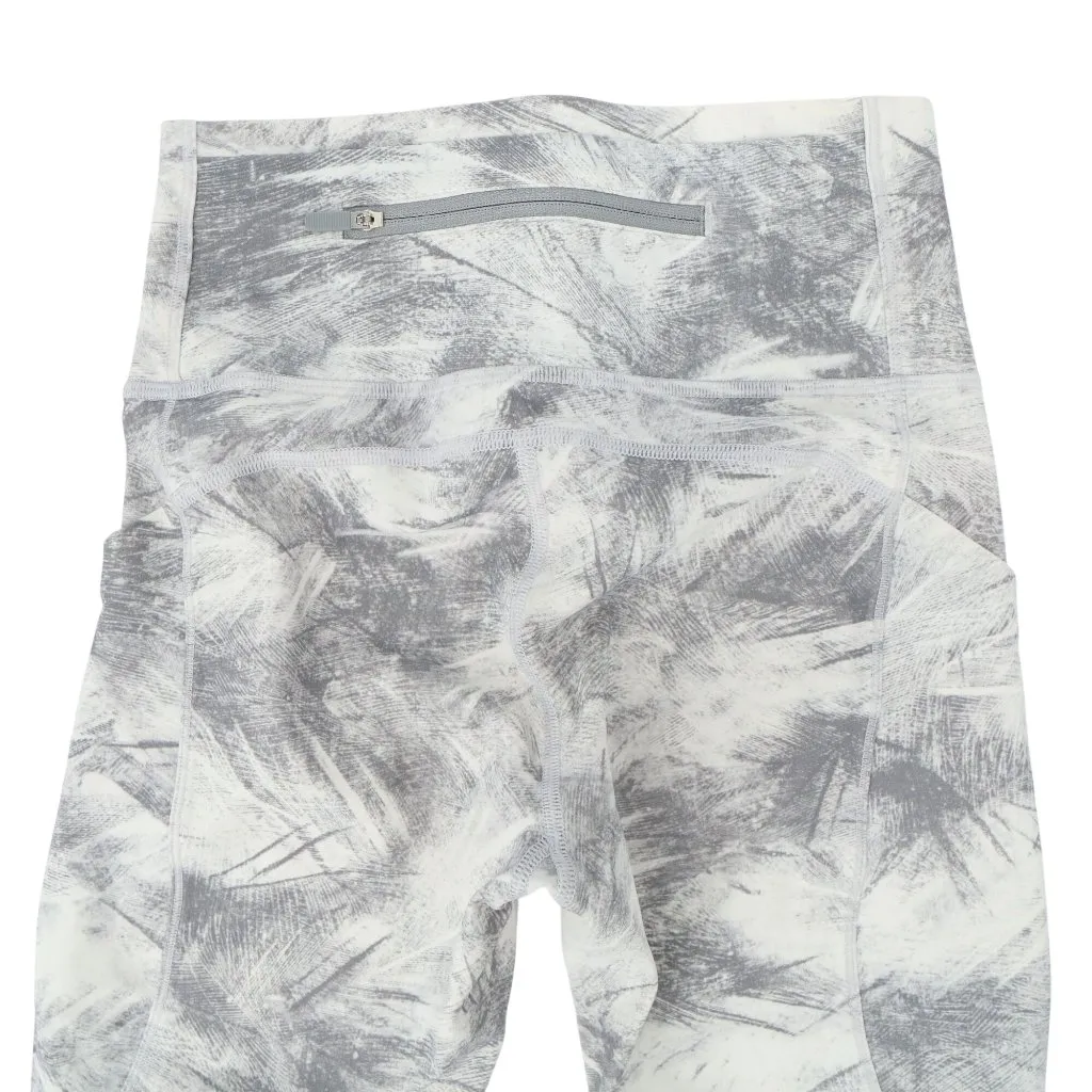 Lululemon  Pace Perfect Crop Legging Gray White 4 Breeze By White Light Cast - Image 8