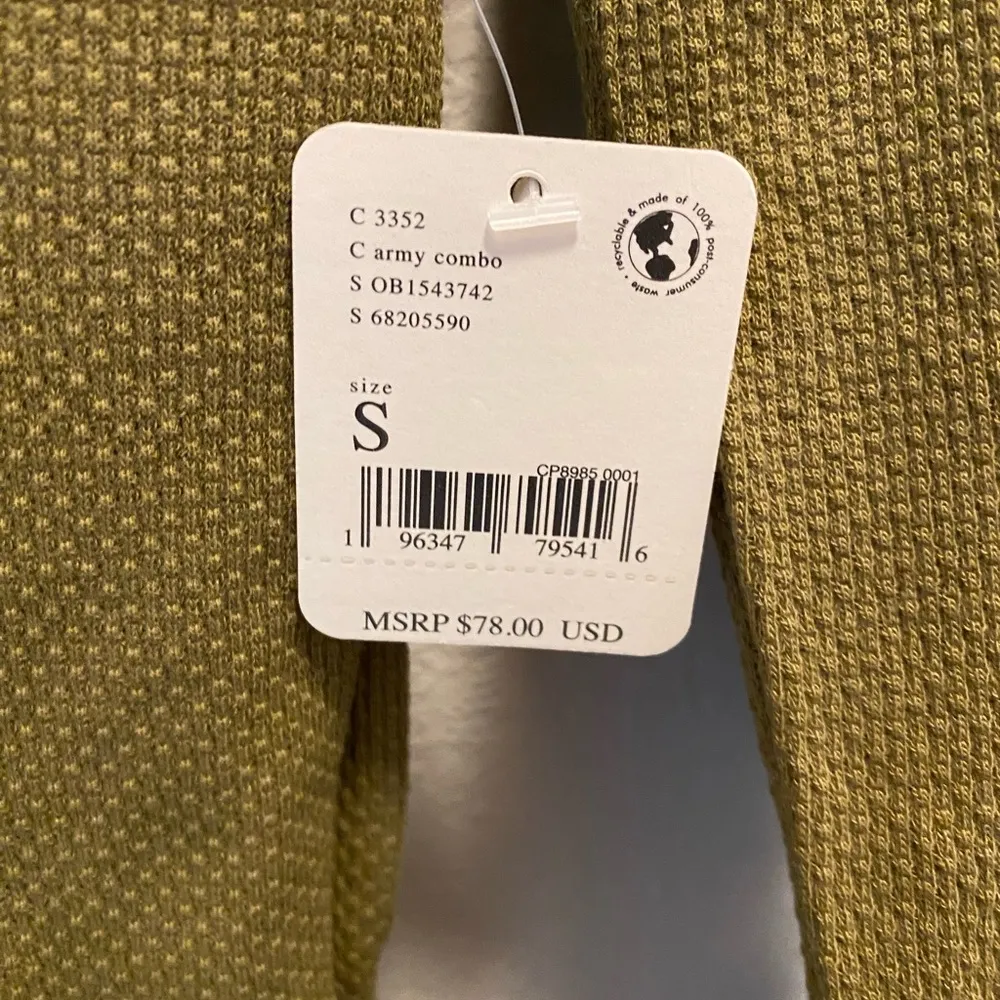 NWT Free People Mikah Layering Cuff Thermal Top Army Combo - Image 10