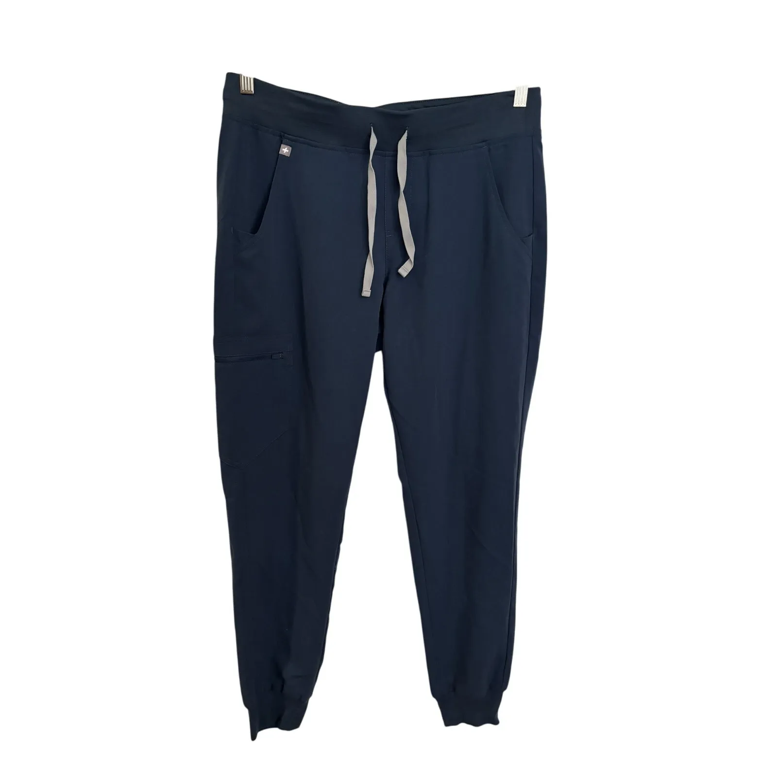 FIGS Pants Womens Medium Zamora Jogger Scrub Navy Blue High Waisted Drawstring - Image 2