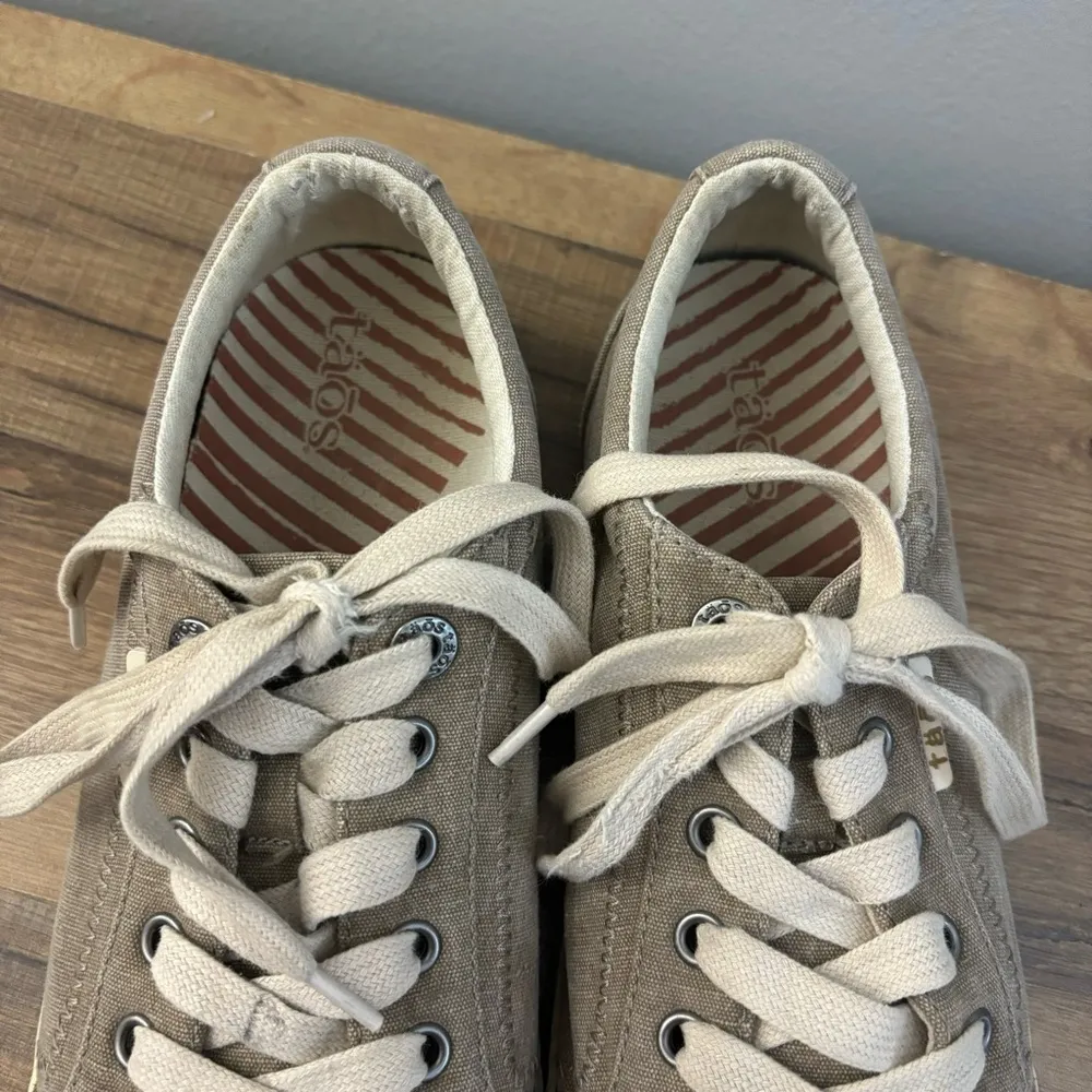 Taos Star Washed Canvas Lace Up Sneakers Women’s Tan Size 8 - Image 5