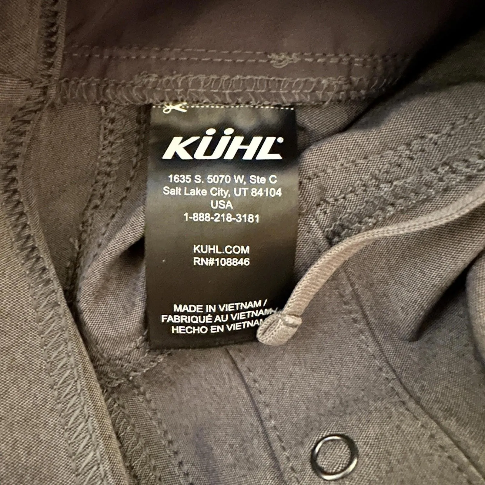KUHL Capri Womens 2 Gray Trekr 6236 Hiking Camping Outdoors Convert To Shorts - Image 3