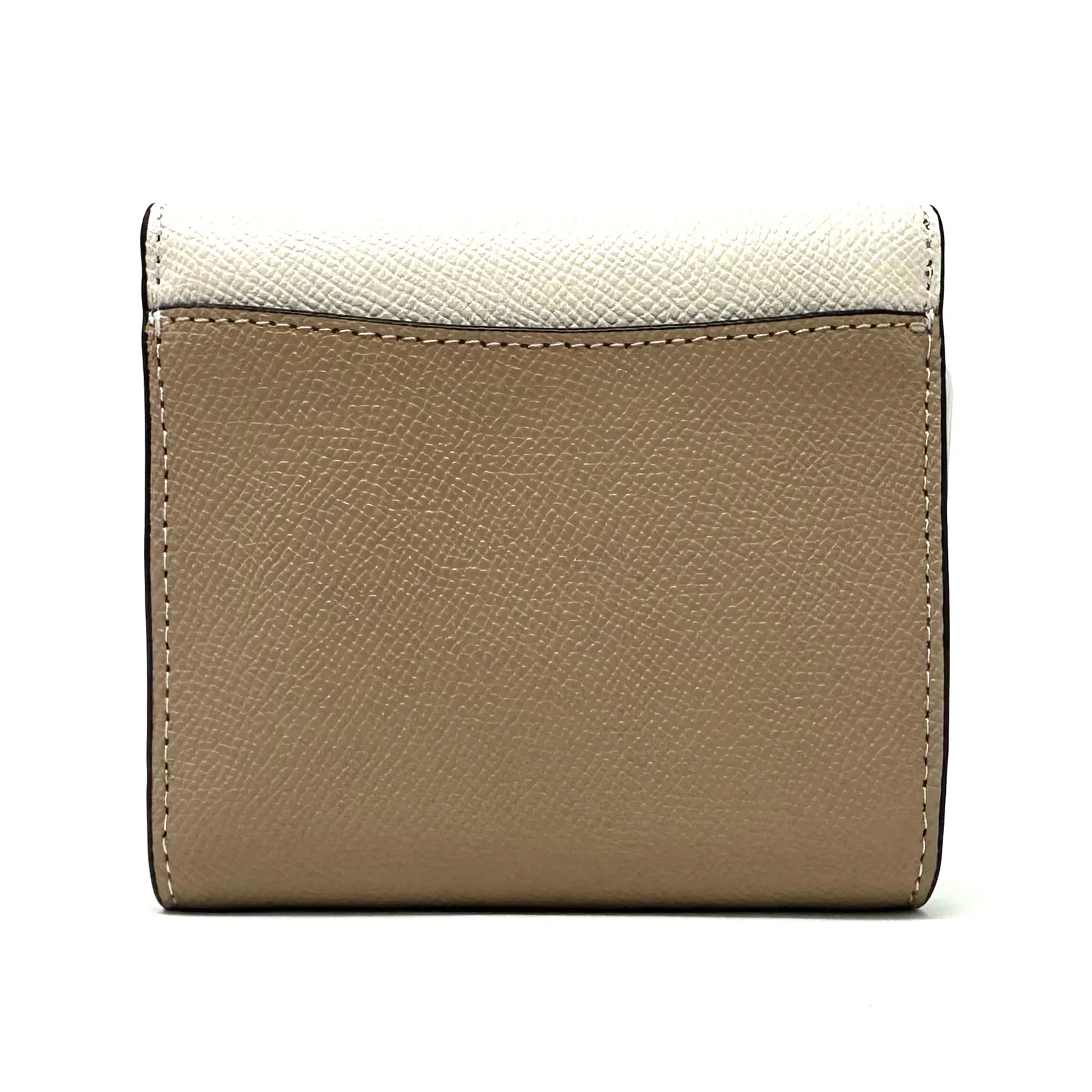 Coach Small Trifold Wallet in Colorblock Chalk Multi Leather CF357 - Image 2