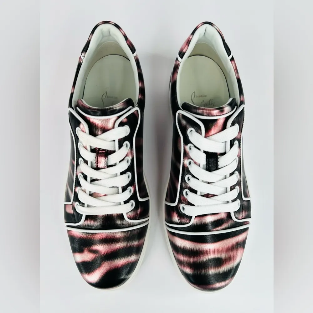 Christian Louboutin Fun Vieira Orlato Flat Metallic Pink Women Sneakers EU 39 - Image 12