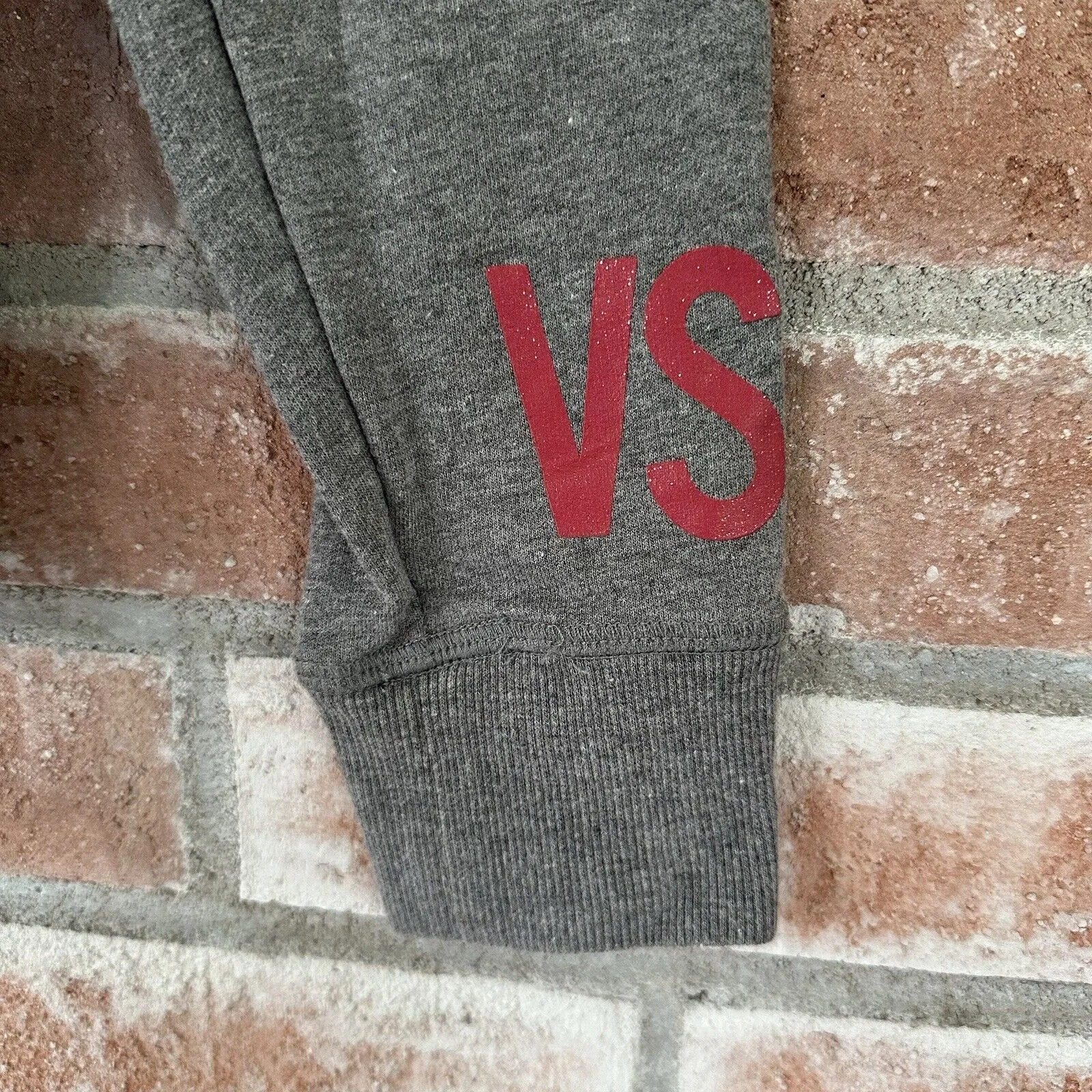 Victoria’s Secret Check It Twice Christmas Crewneck Sweatshirt Small Gray - Image 2