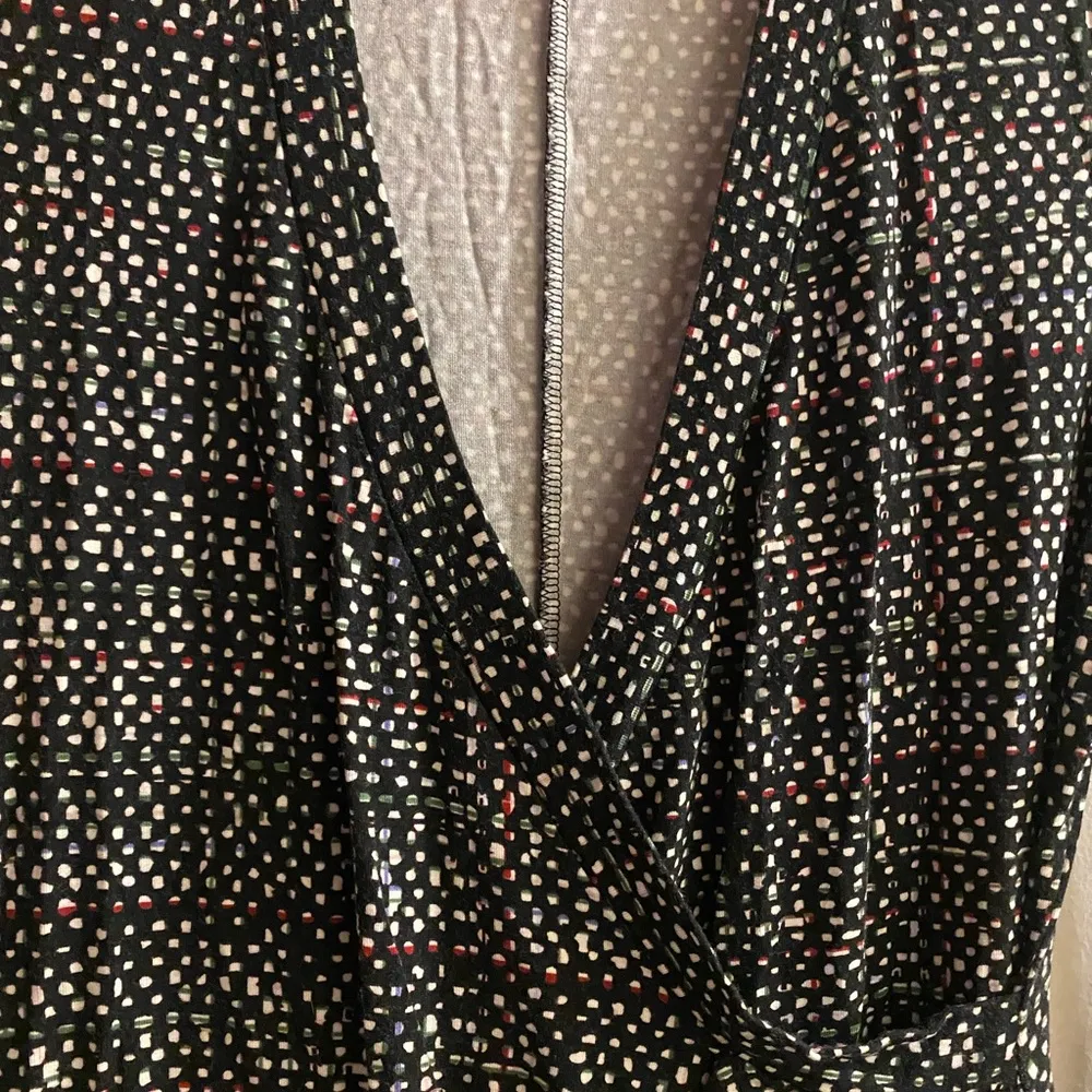 Gap Women’s Juniors Mini Dress M Medium Small Square Print Black Red Gray White - Image 3