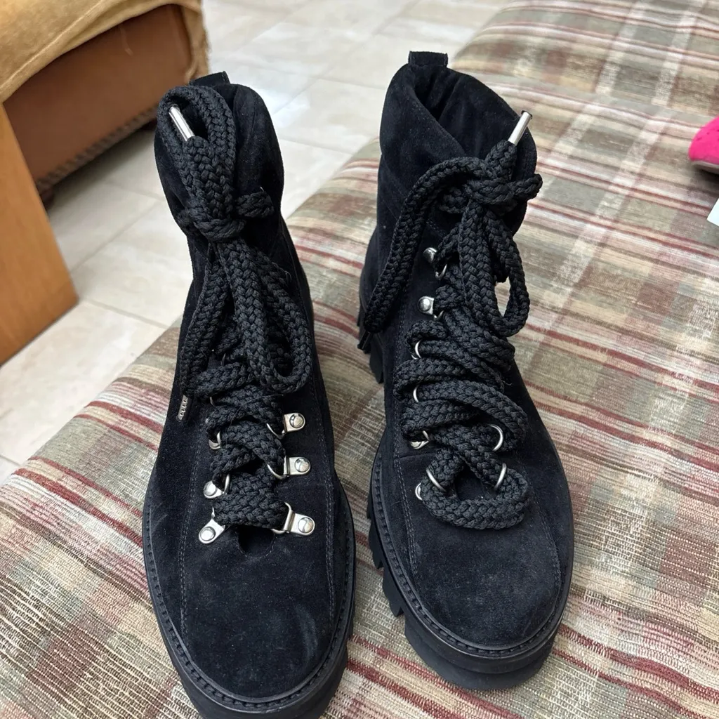 AGL Black Ankle Boots Size 38.5 - Image 1