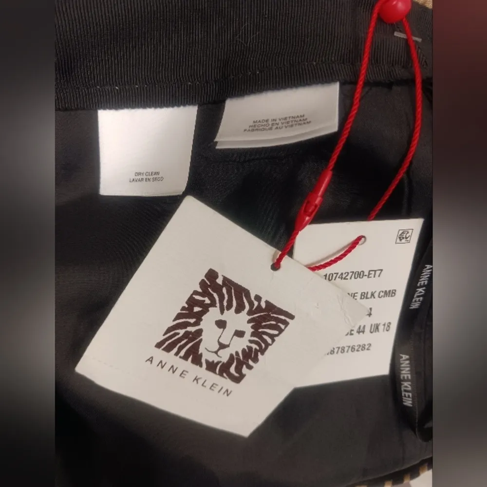 Anne Klein Womens Oasis Jacquard Animal Print Wrap Skirt Beige 14 - Image 7