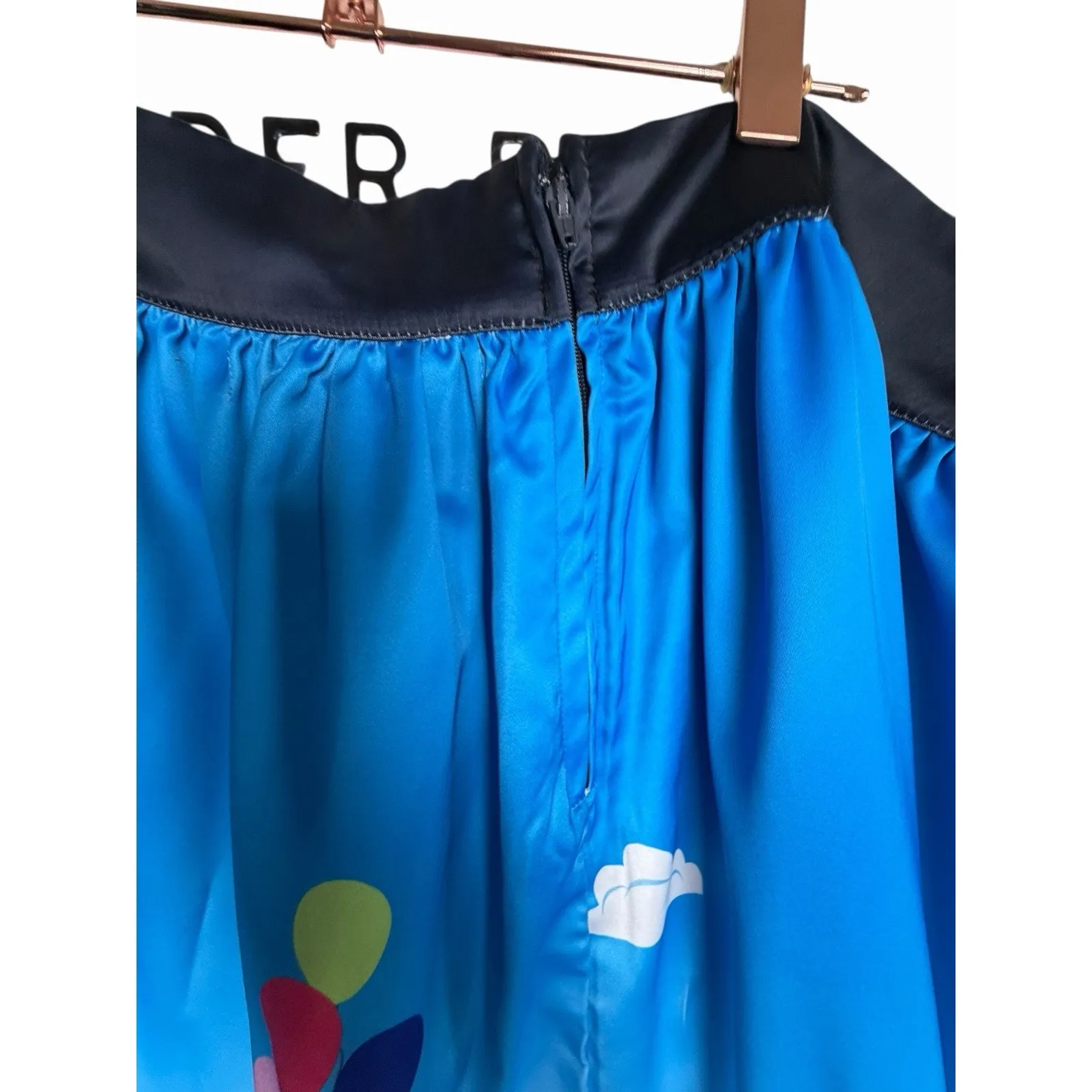 Torrid Disney Pixar Up Balloons Sky Border Print Satin Skirt 16 A-line - Image 5