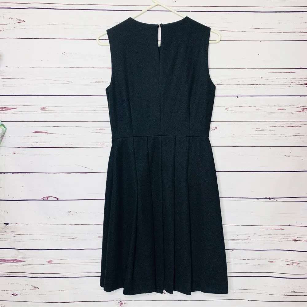 Cremieux Black Sleeveless Pleated Dress Size 6 Small - Image 8