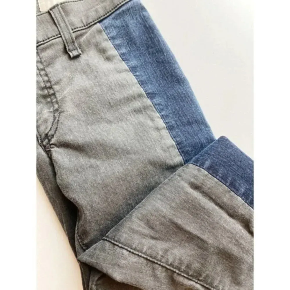 Rag and Bone • Grey Navy Tuxedo Striped Sk… - Image 2