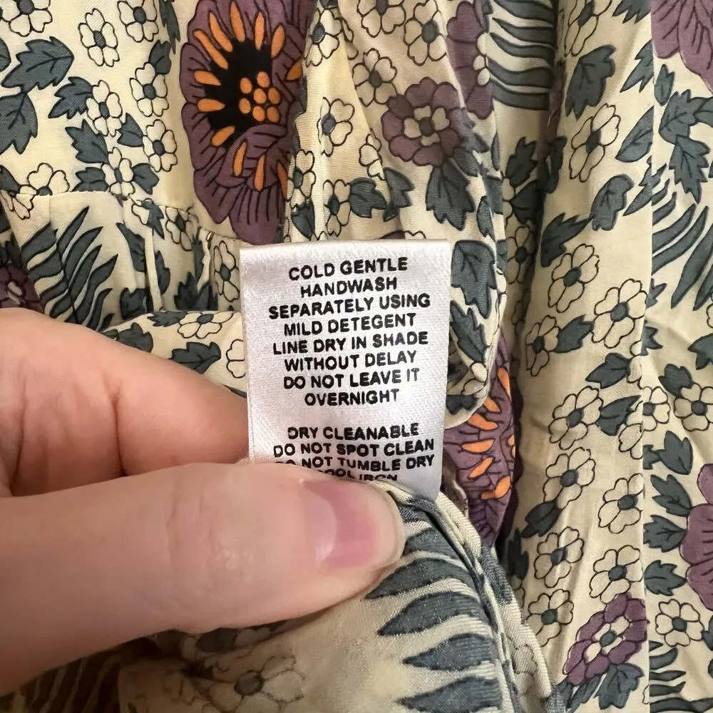 Natalie Martin Stevie Dress Vintage Flowers Midi Womens XS - Large Boho - Image 6