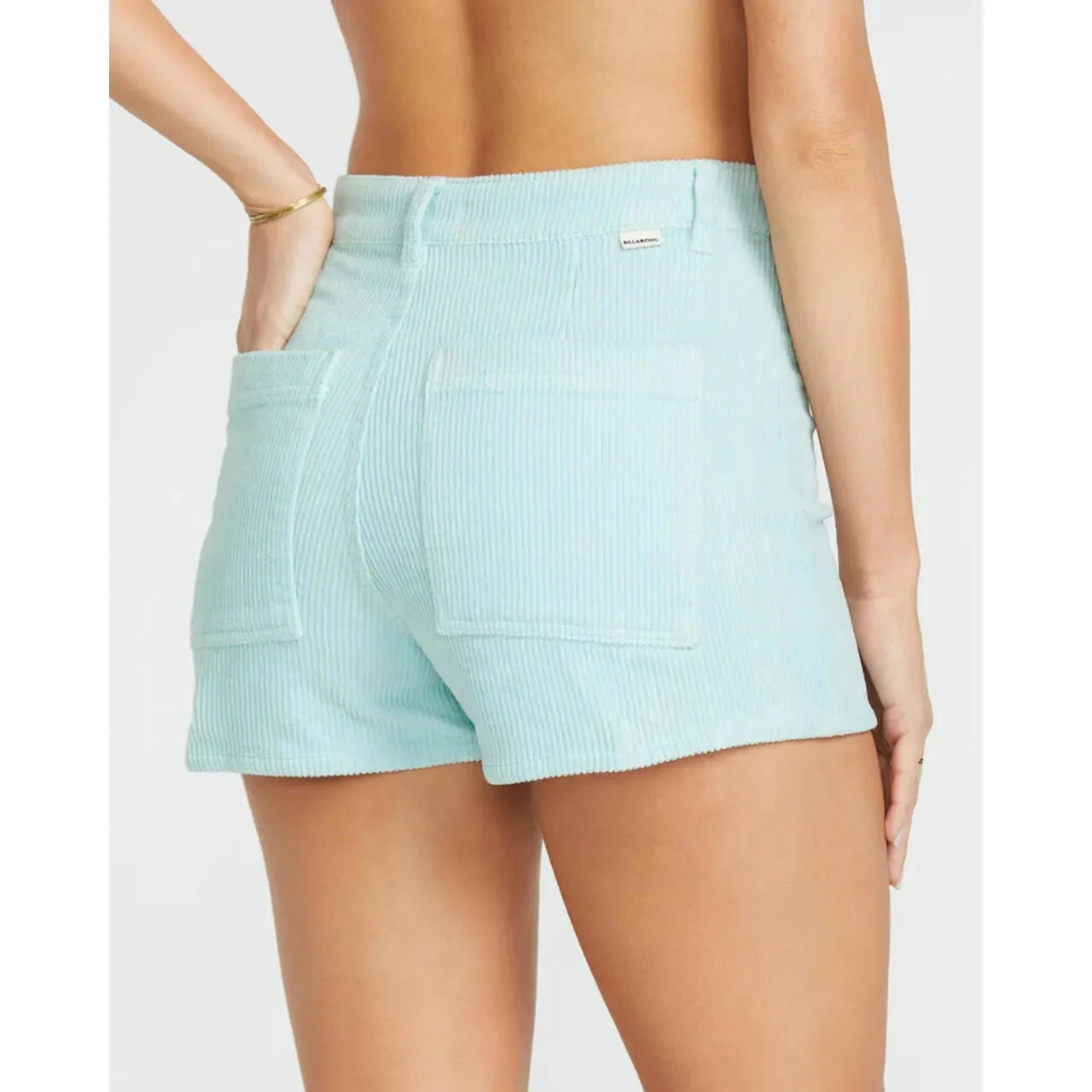 Billabong Free Fall Cotton Corduroy Shorts Baby Blue Mint NWT Size 27 - Image 2
