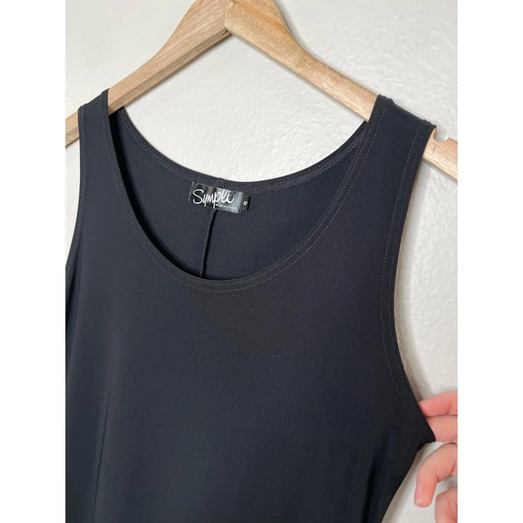Sympli Black Sleeveless Minimalist A - Image 5