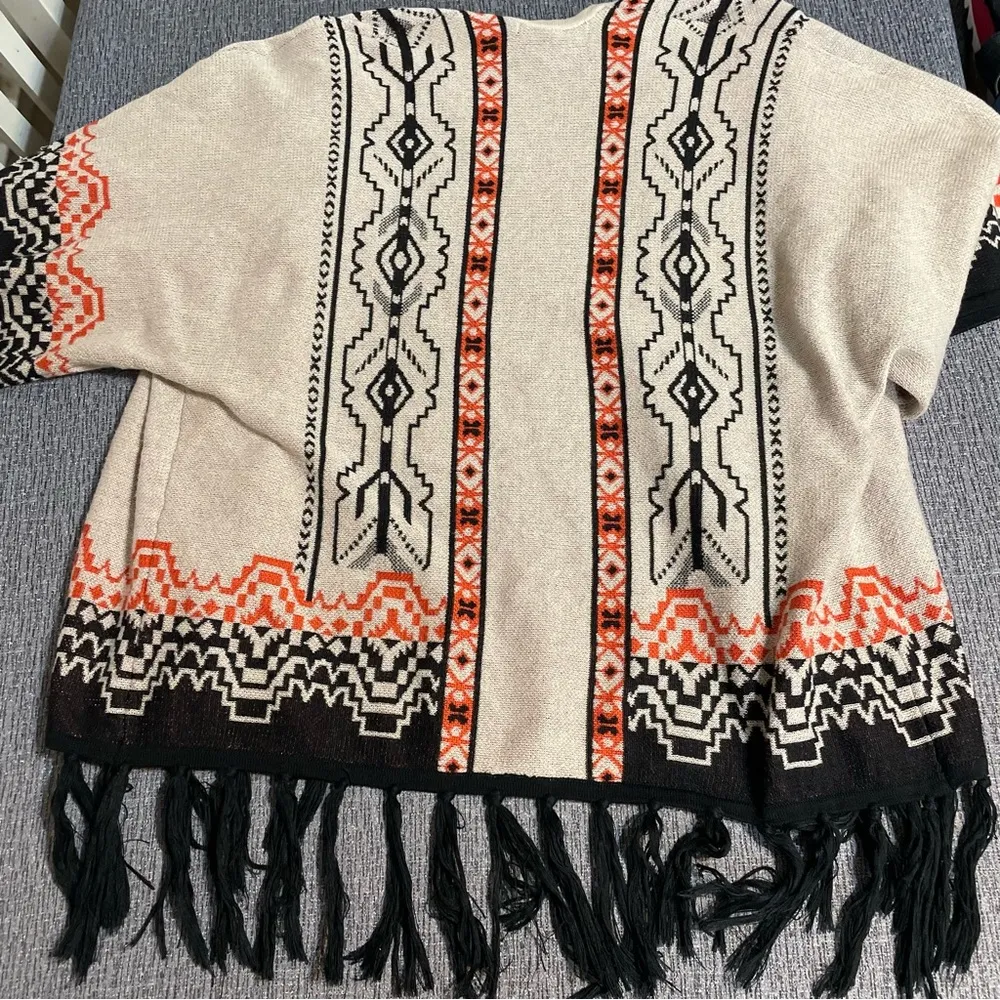 Jealous Tomato Women’s Open Front Knit Poncho - Image 9