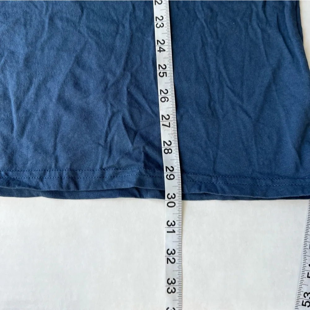 Zutter Long sleeve t shirt with vintage smiley face graphic tee small/medium Blue Size undefined - Image 3