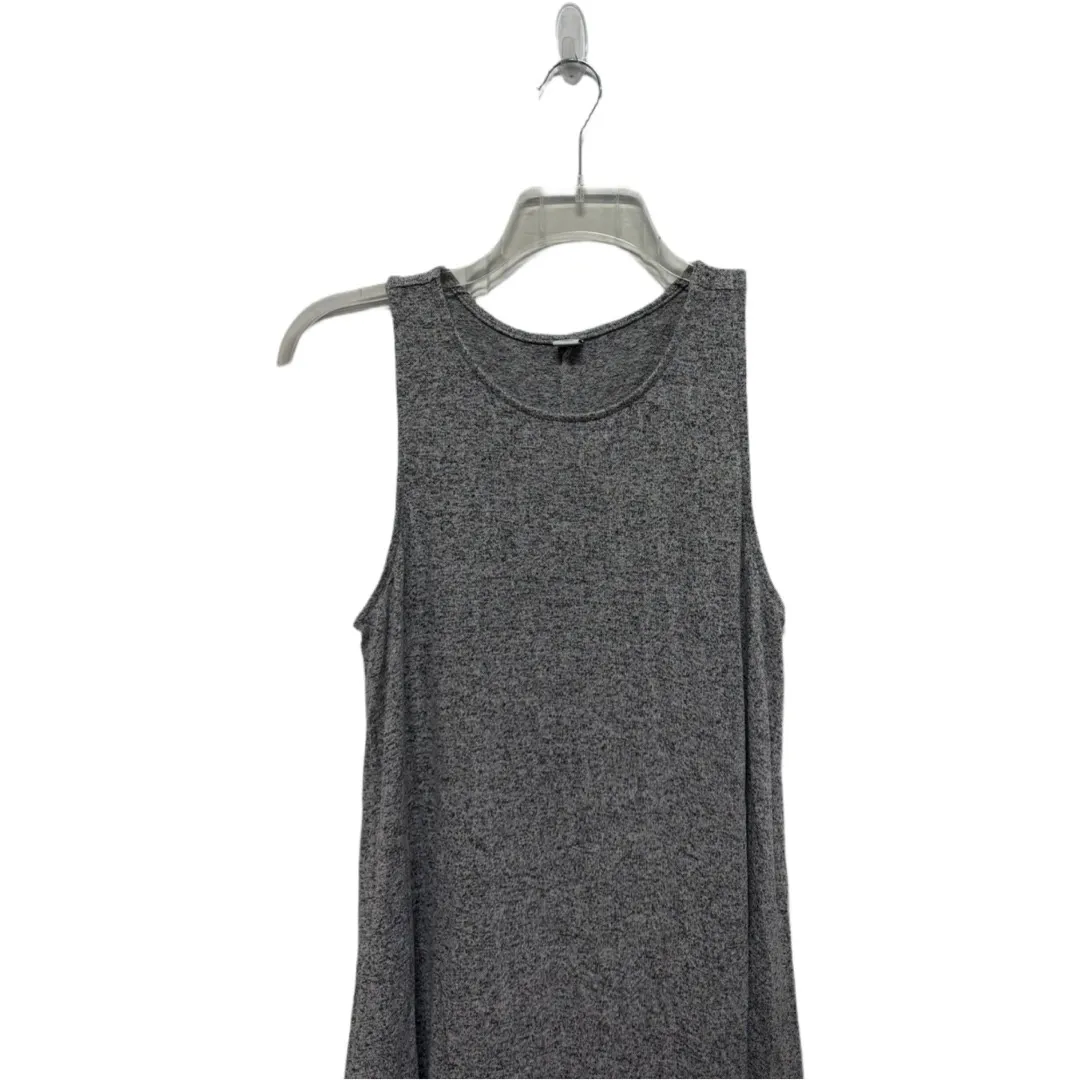 Old Navy Gray Sleeveless ALine Dress Size Large Unassuming Minimal Layering - Image 2